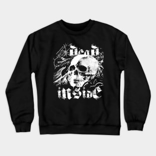 Blackcraft Skull Dead Inside: Metal Goth Darkness Crewneck Sweatshirt